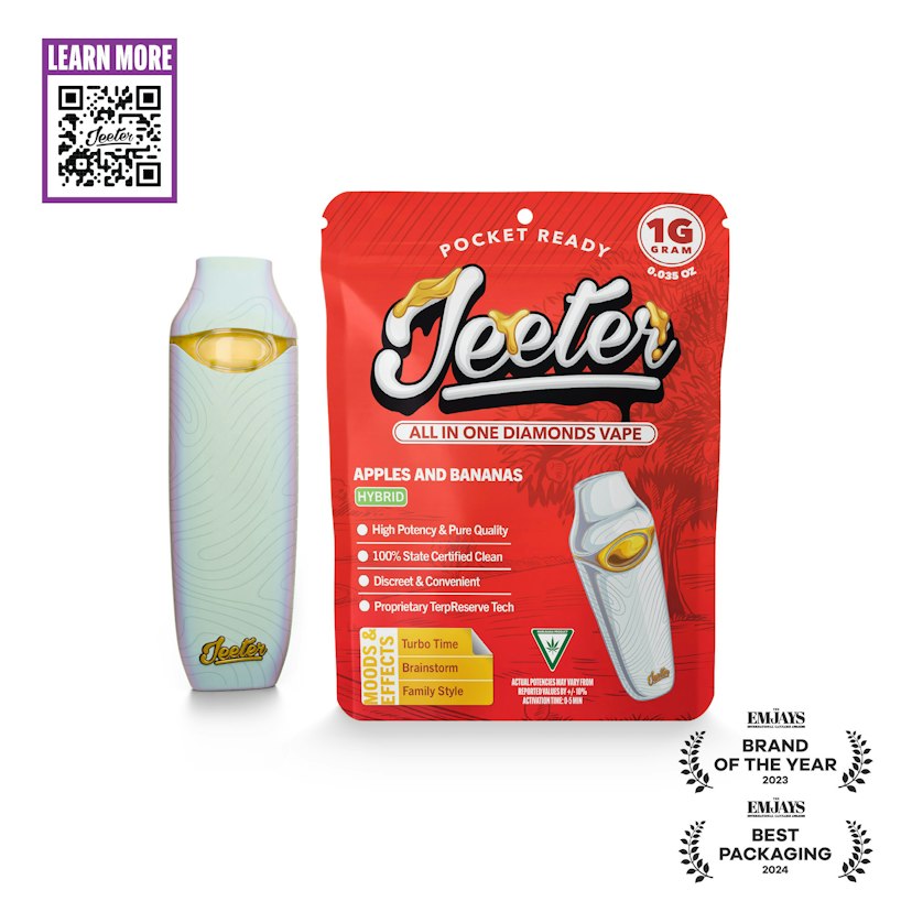 Jeeter 1g Liquid Diamond Disposable Apples & Bananas