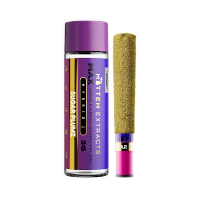 Mitten Extracts - 3g Infused Preroll - Sugar Plumz (H) - PRE_ROLLS by Mitten Extracts at King of Budz