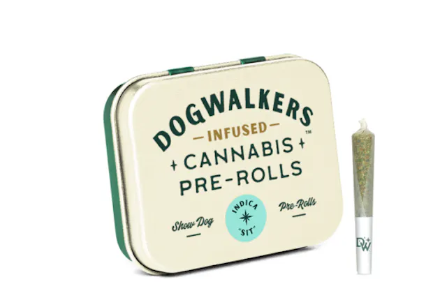 Dogwalkers Infused Pre-Roll Pack Couch Crasher 5pk/2.25g (indica hybrid, packs)