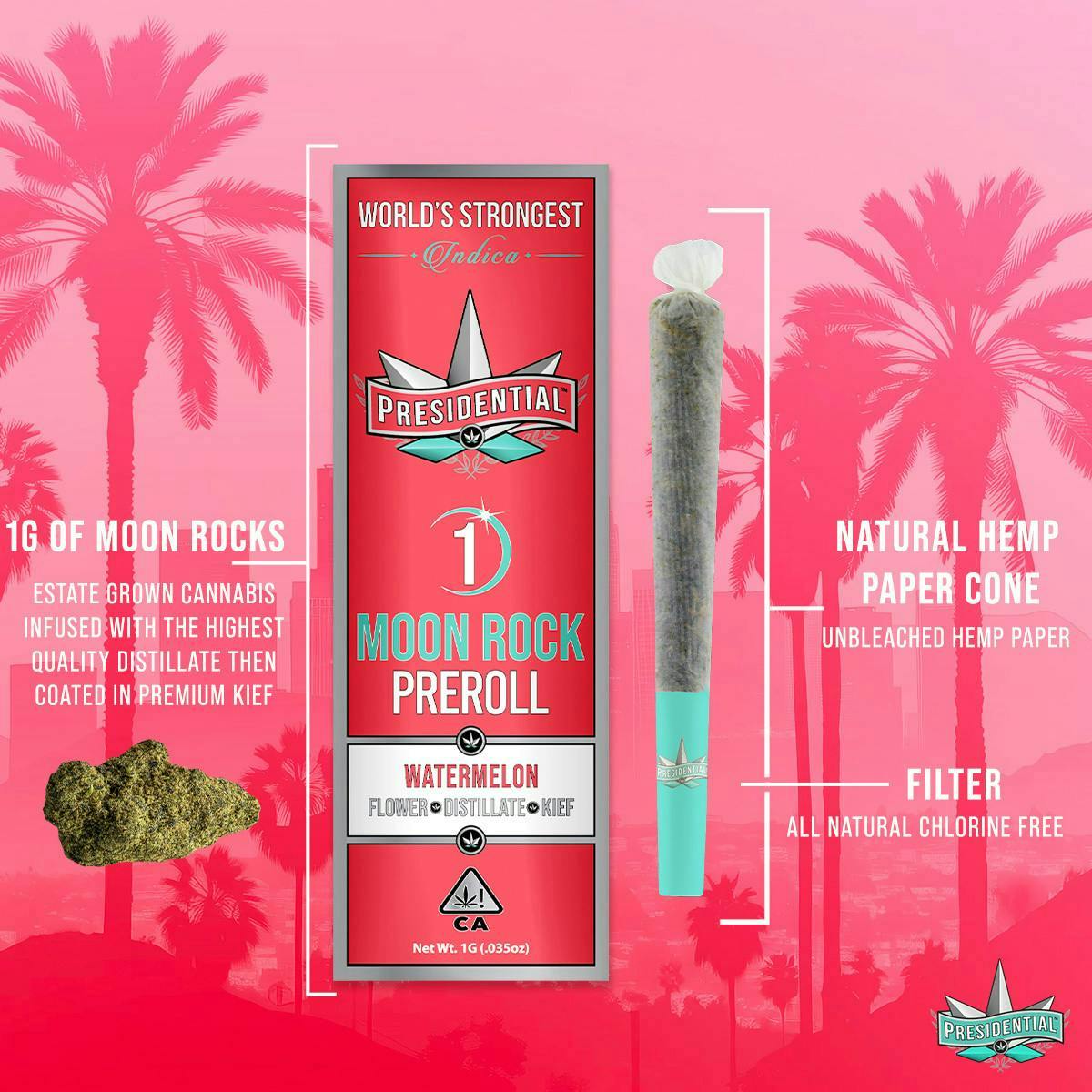 Presidential Moon Rocks Watermelon