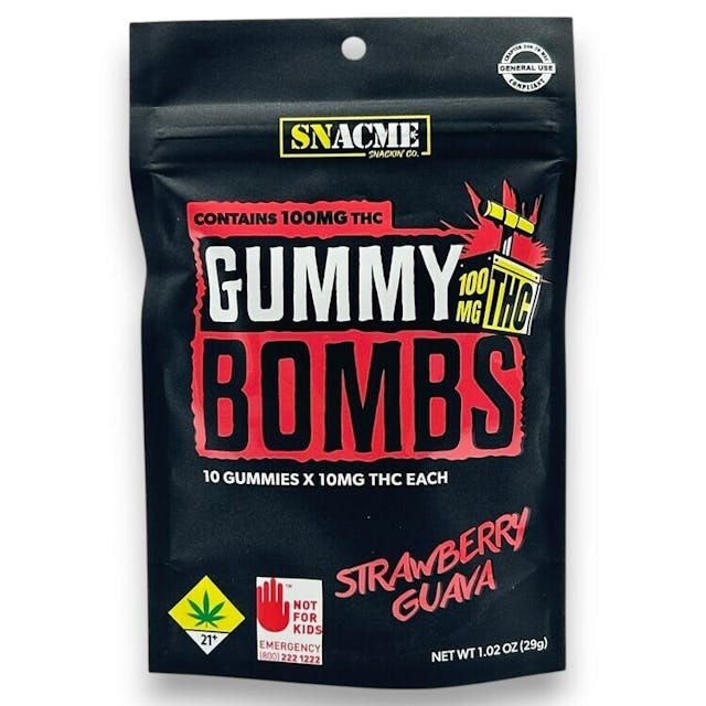Gummy Bombs - GB STRAWBERRY GUAVA 100mg - Strawberry Guava - 100mg