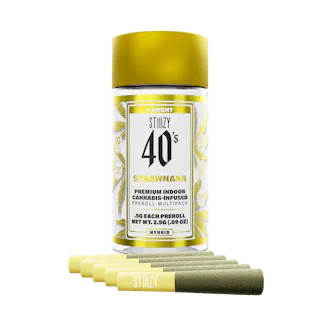 Strawnana 40's Infused Pre-Roll 0.5g 5-pack | 2.5g