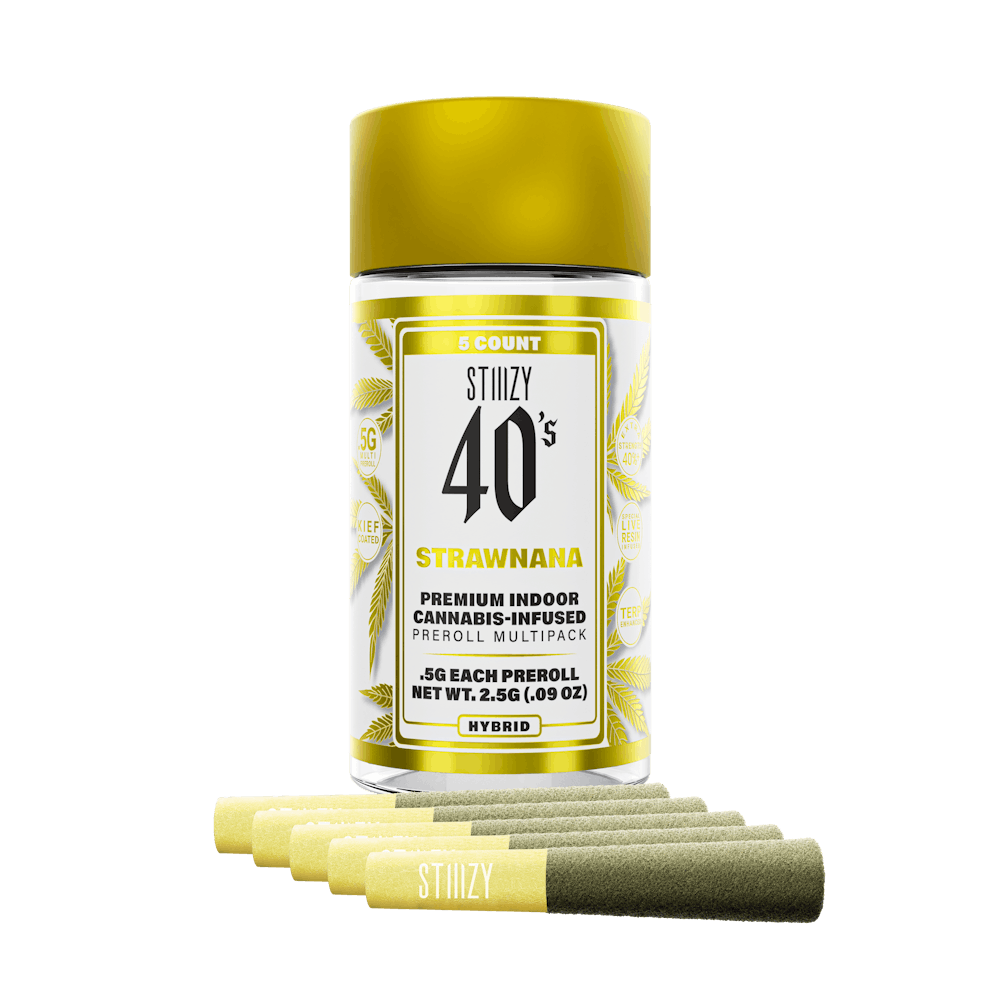 Product Strawnana 40's Infused Pre-Roll 0.5g 5-pack | 2.5g