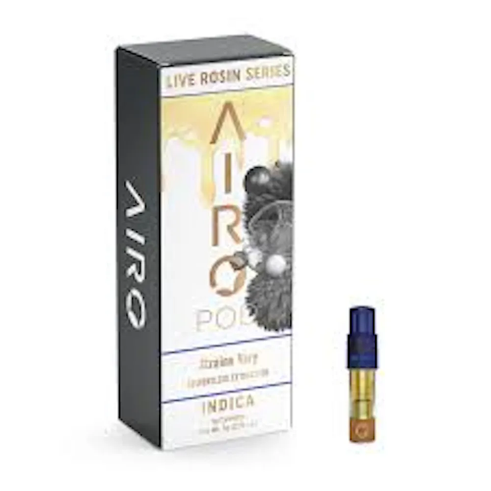 Product DF Airo .5g Live Rosin Cartridge - Purple Pina Colada (Indica)