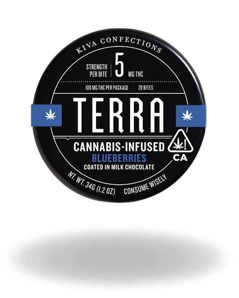 Product: Terra | Blueberry Milk Chocolate Bites | 100mg