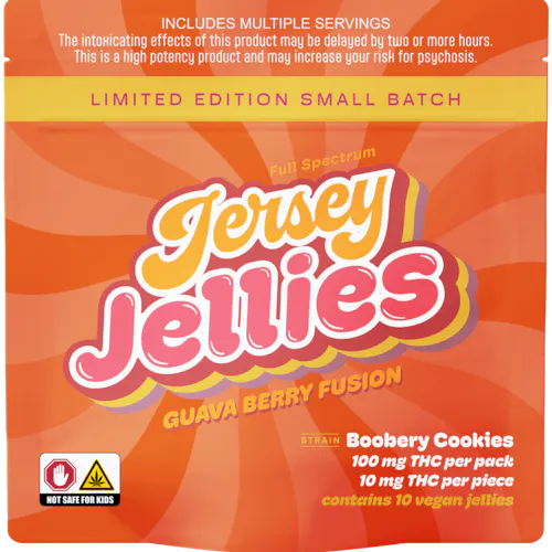 Guava Berry Fusion – Boobery Cookies – Jersey Jellies Limited Edition (Ten 10mg THC)-1