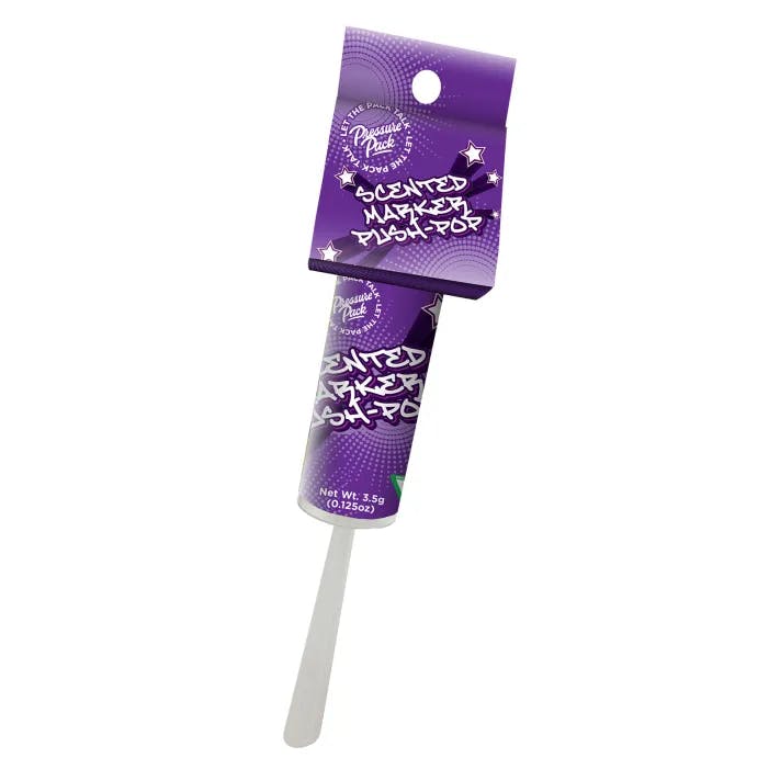 Pressure Pack - 3.5g Prepack - Purple Scented Marker Push Pop