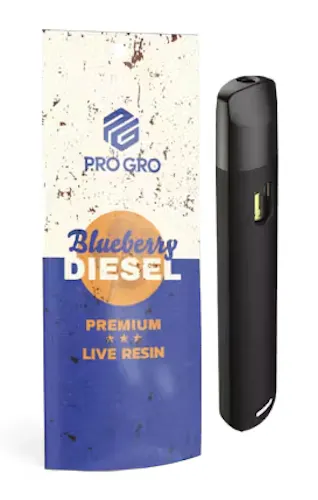 Pro Gro | Blueberry Diesel Live Resin Disposable-active
