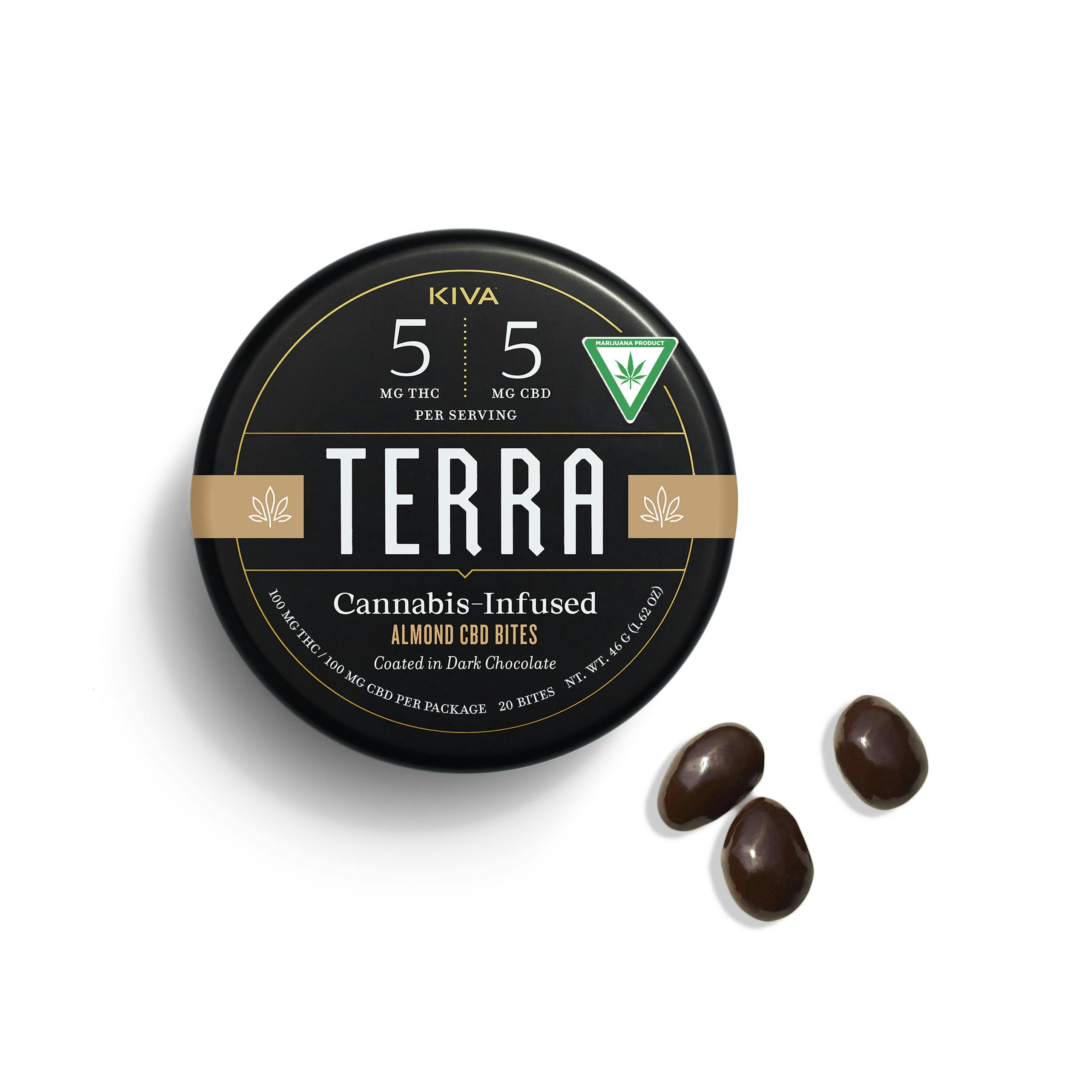Product: Terra 1:1 Dark Chocolate Almond Bites [20pk] (100mg THC)