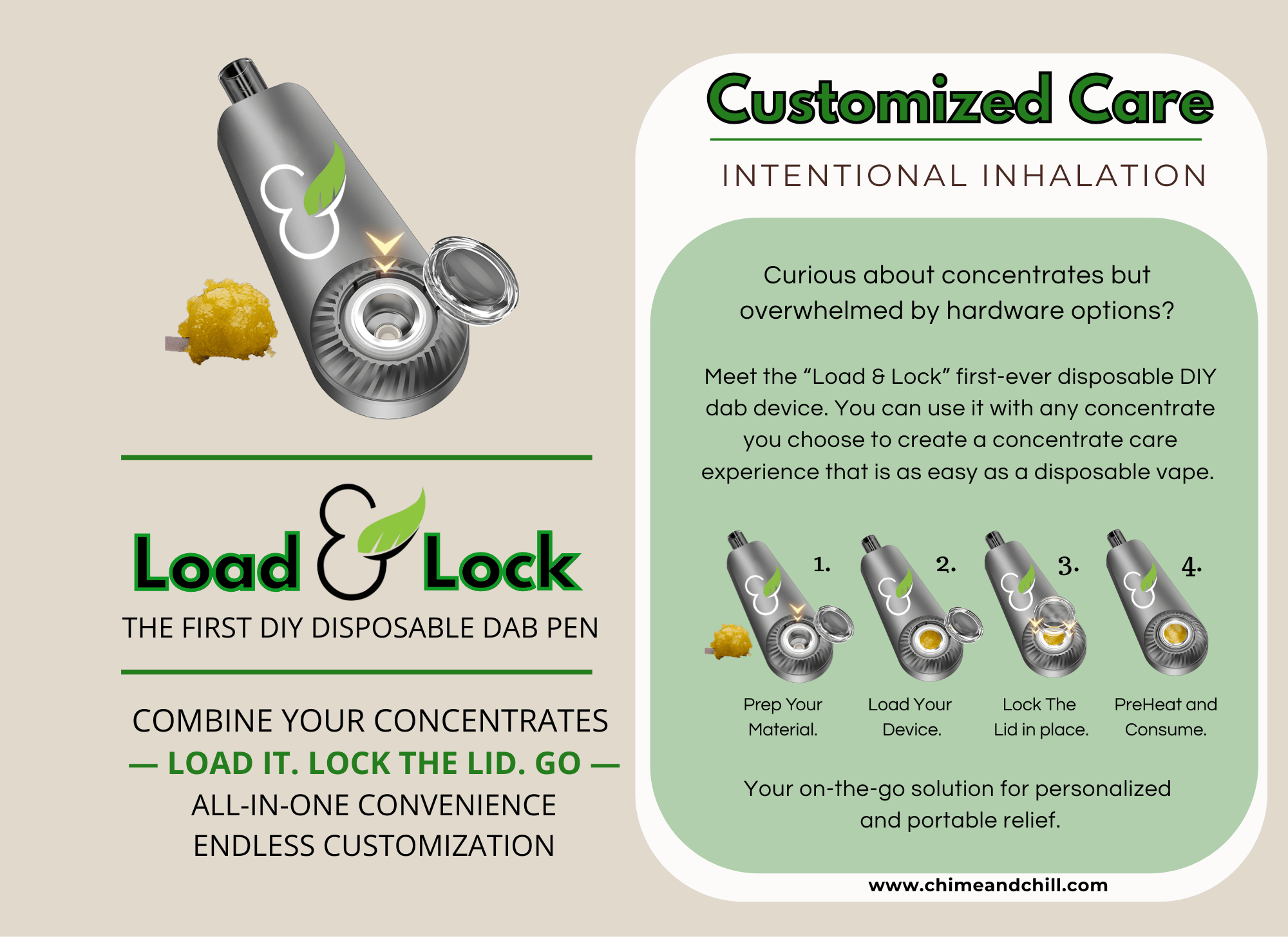 Load & Lock Disposable Dab Pen