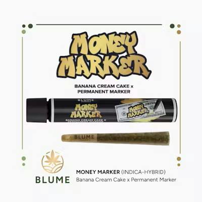 Money Marker Pre-Roll Indica by Blume – Pre-Rolls at Gatsby Cannabis