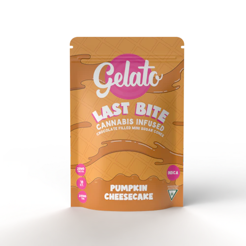 Gelato Last Bite - Cannabis Infused Sugar Cones 200mg - Pumpkin Cheesecake