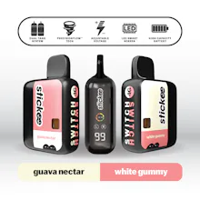 Stickee - 4g Live Resin Disposable - White Gummy X Guava Nectar