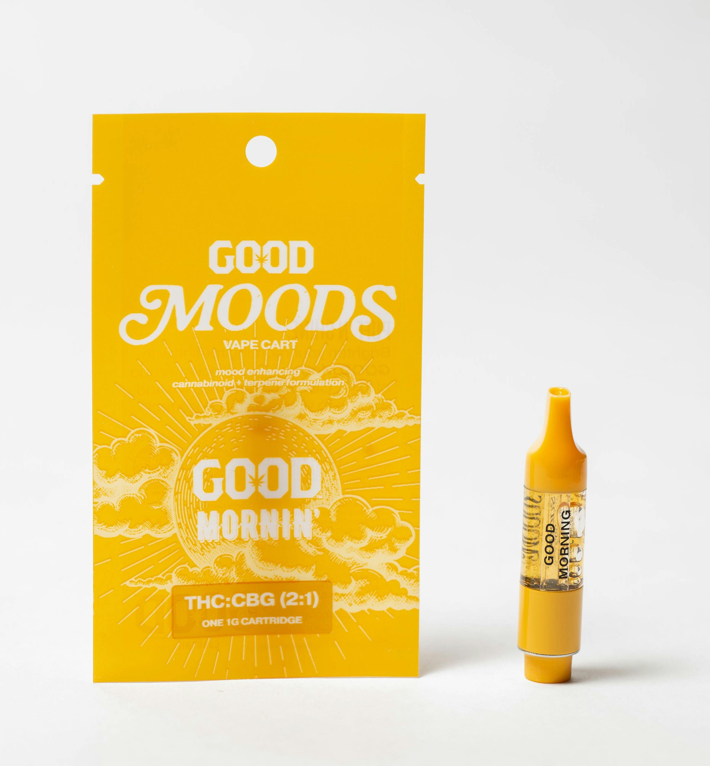 Moods* Good Morning 1:1 THC/CBG 1g Vape Cartridge | GOOD Cannabis -  Fairbanks