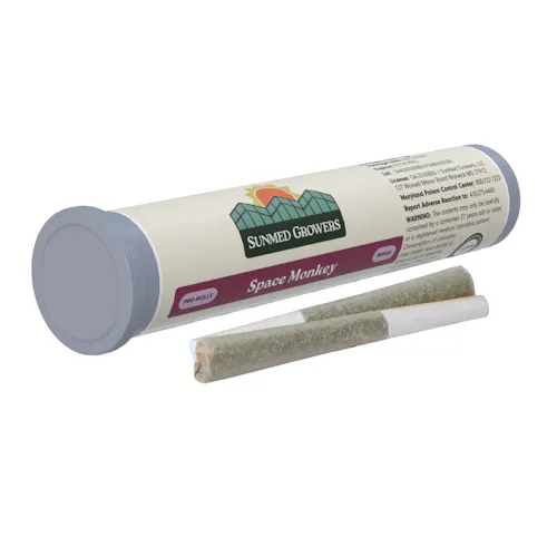 SunMed Space Monkey Pre-Rolls 0.5g x 2pk-1