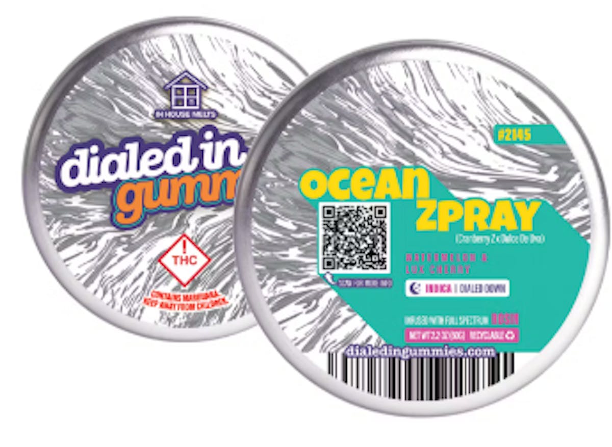 Photo of Dialed In – Rosin Gummies – Ocean Zpray (I) 100mg