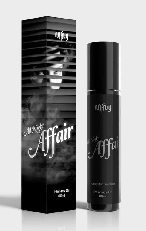 All Night Affair | Candy Rain Intimacy Oil | 60ml | 499.57mg THC per Bottle | MFNY-0