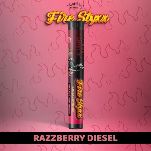 Fire Styxx - 1g Infused Preroll - Razzberry Diesel
