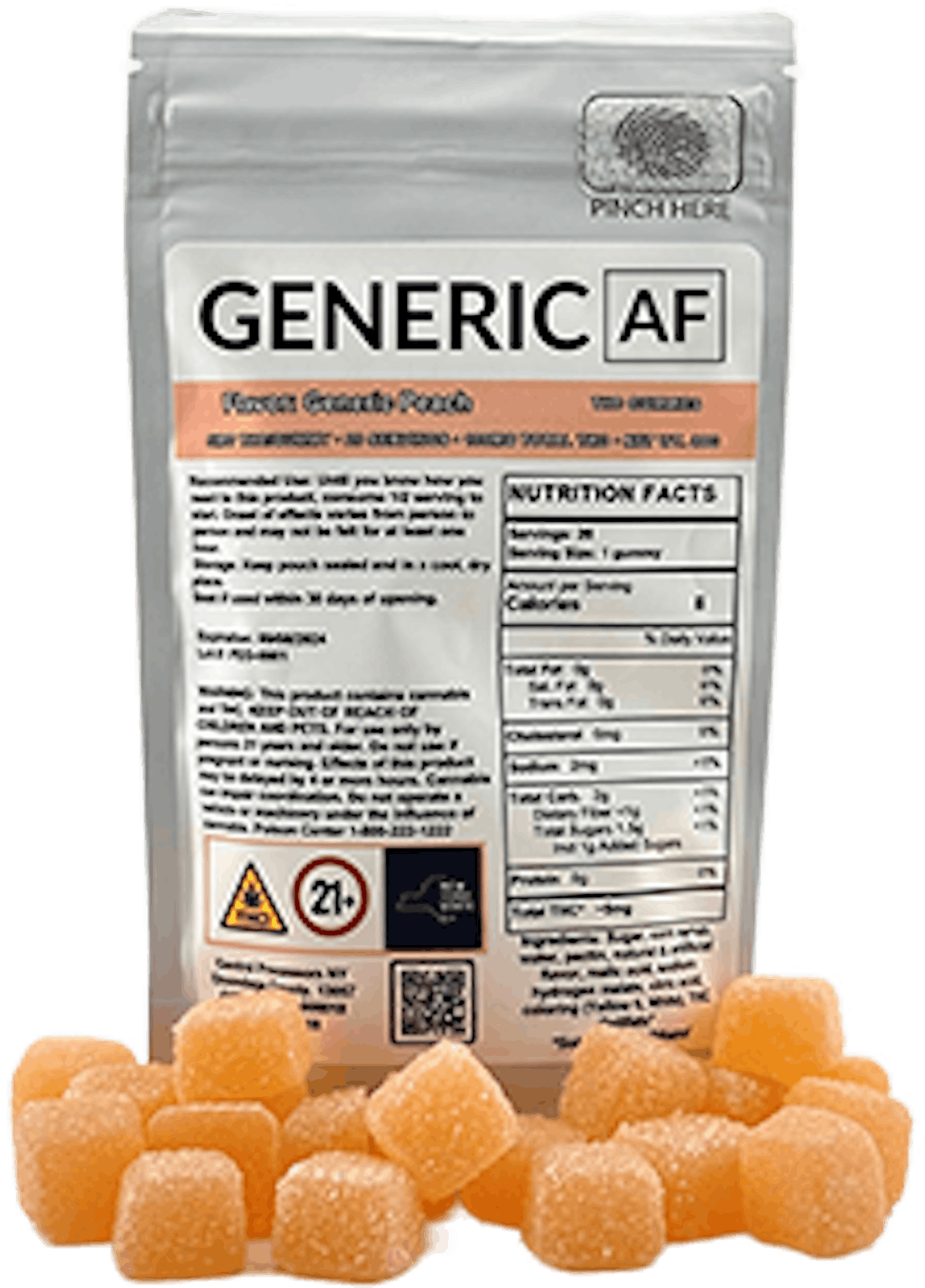 Photo of High Peaks – Generic AF – Peach Gummy