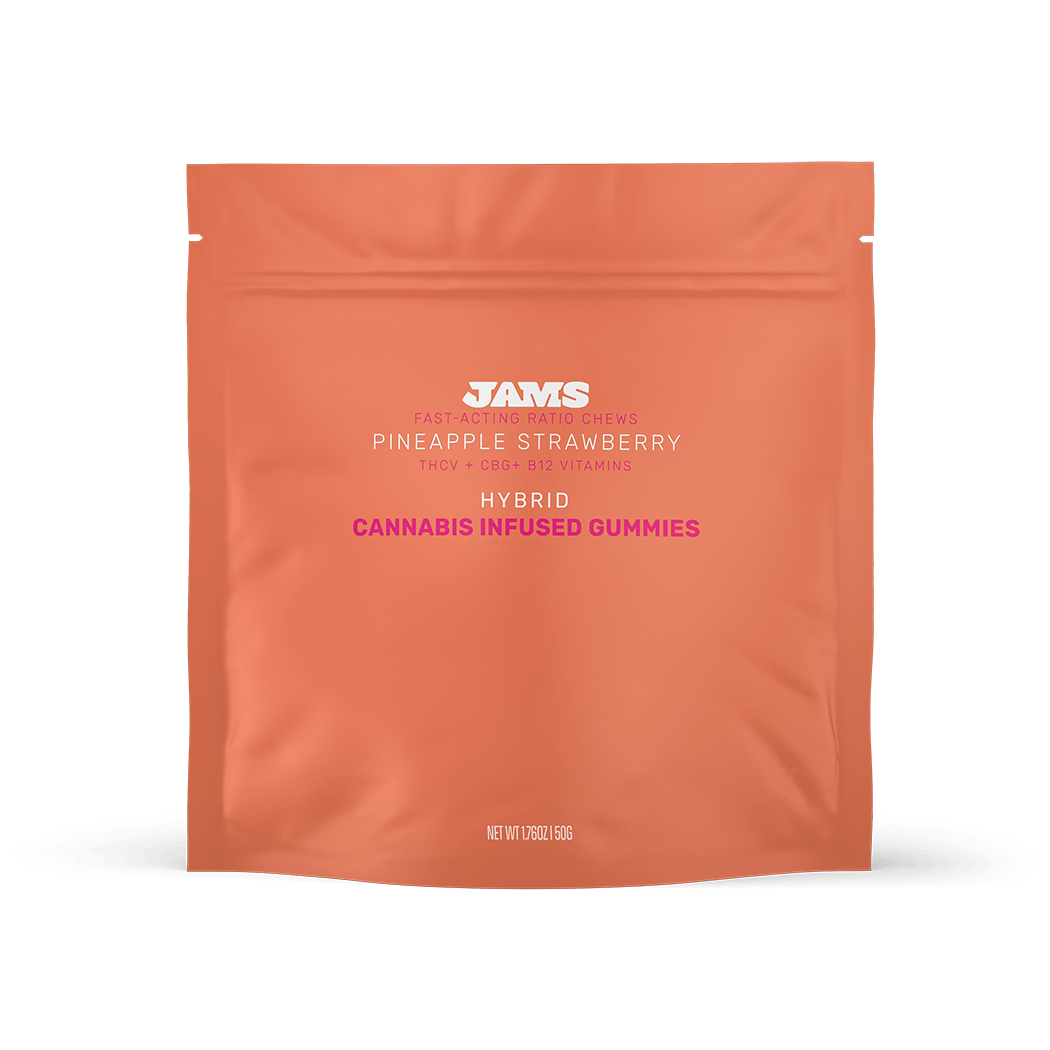 Remix Jellies Fast-Acting Ratioed Pineapple Strawberry Gummies 100mg (10-Pack | 10mg Each)