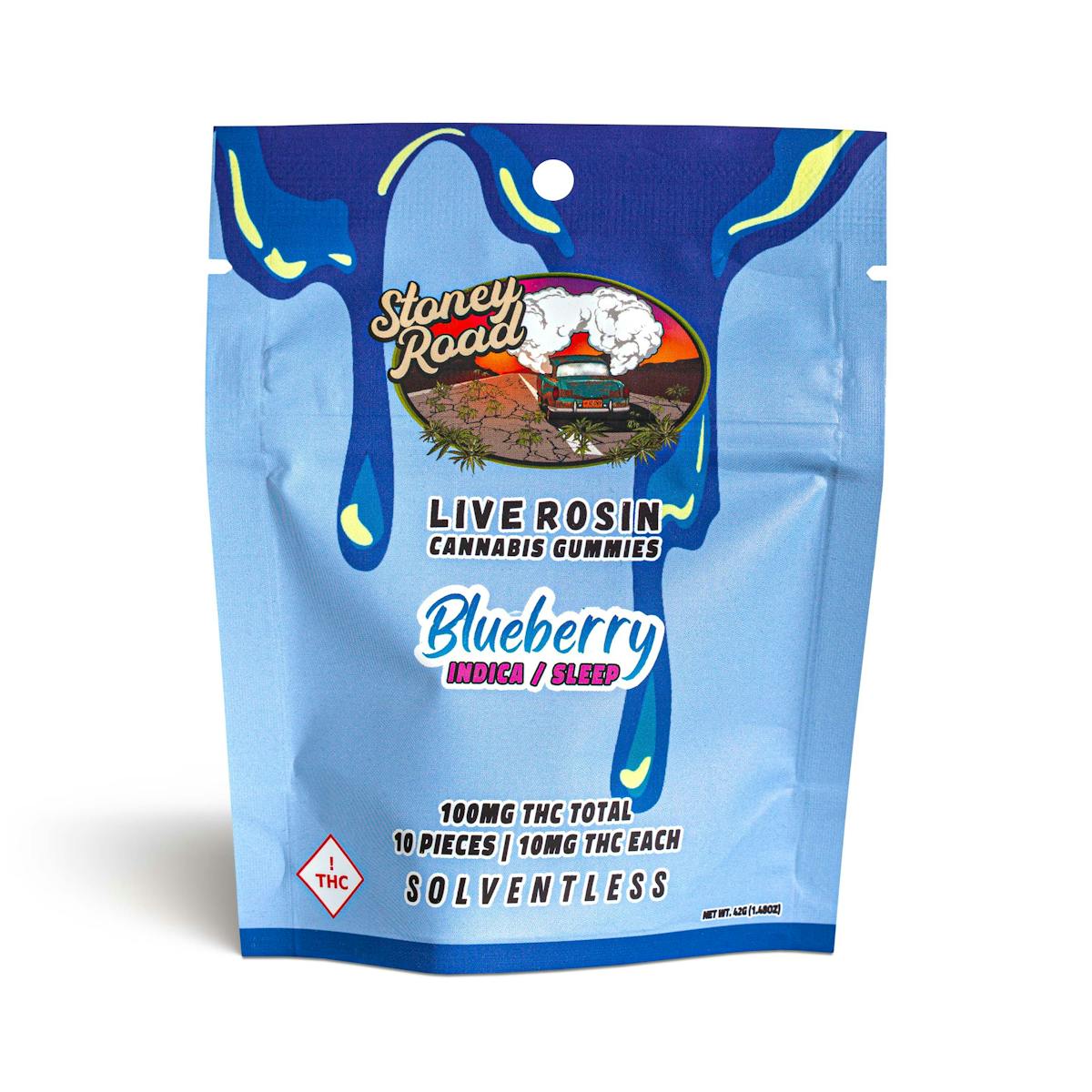 Photo of Blueberry Live Rosin Gummies – 100mg