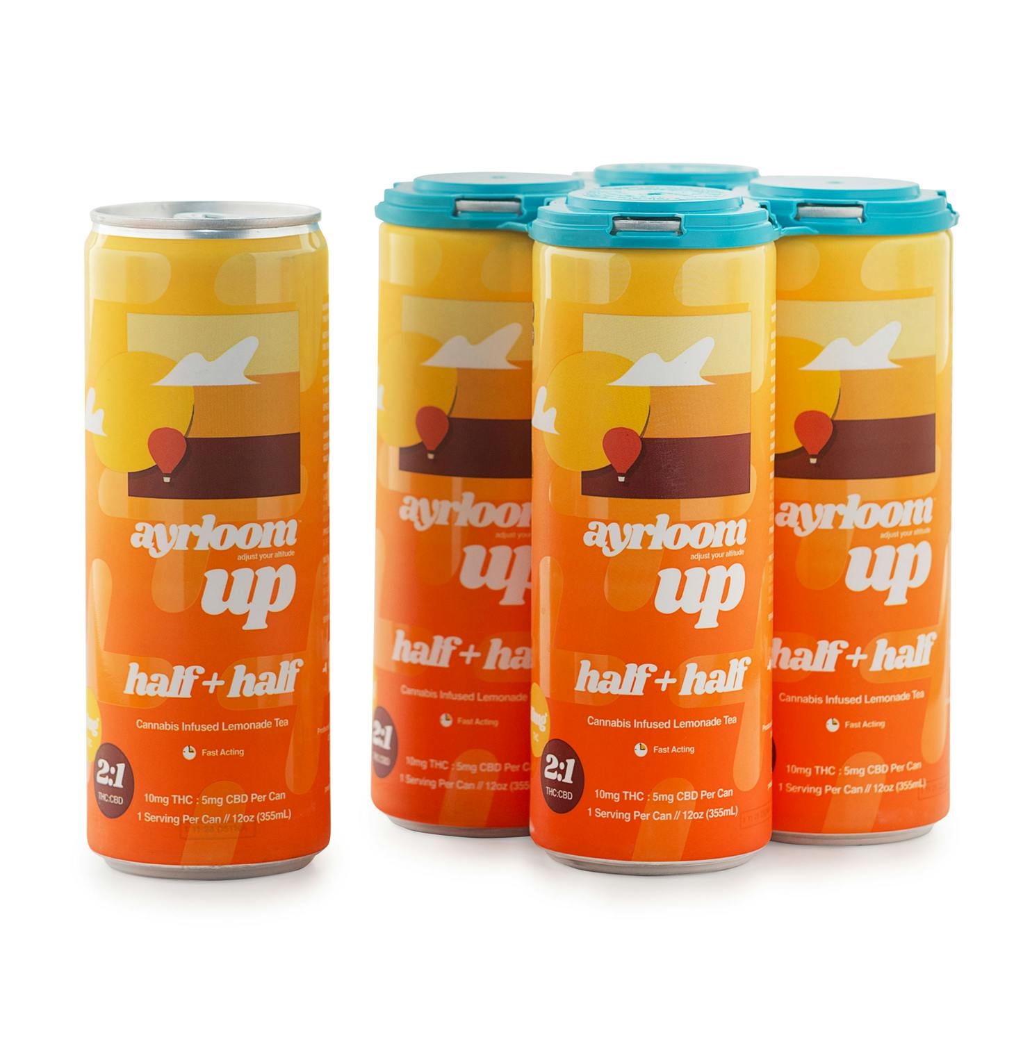 Photo of “up” 2:1 half + half infused beverage 4-pack | 40mg