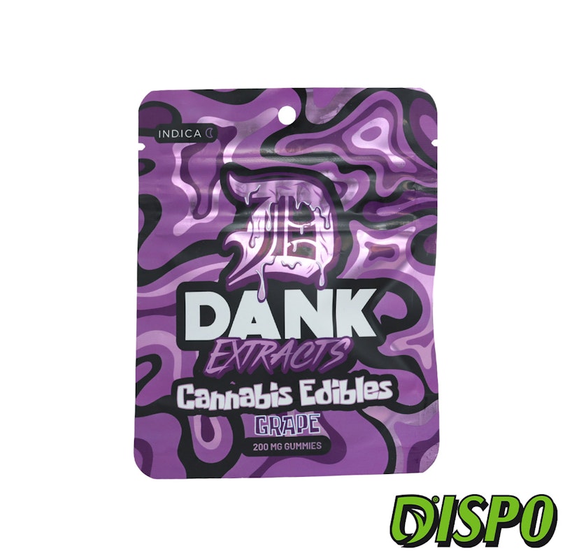 Dank Extracts - Grape 4x50mg Gummies