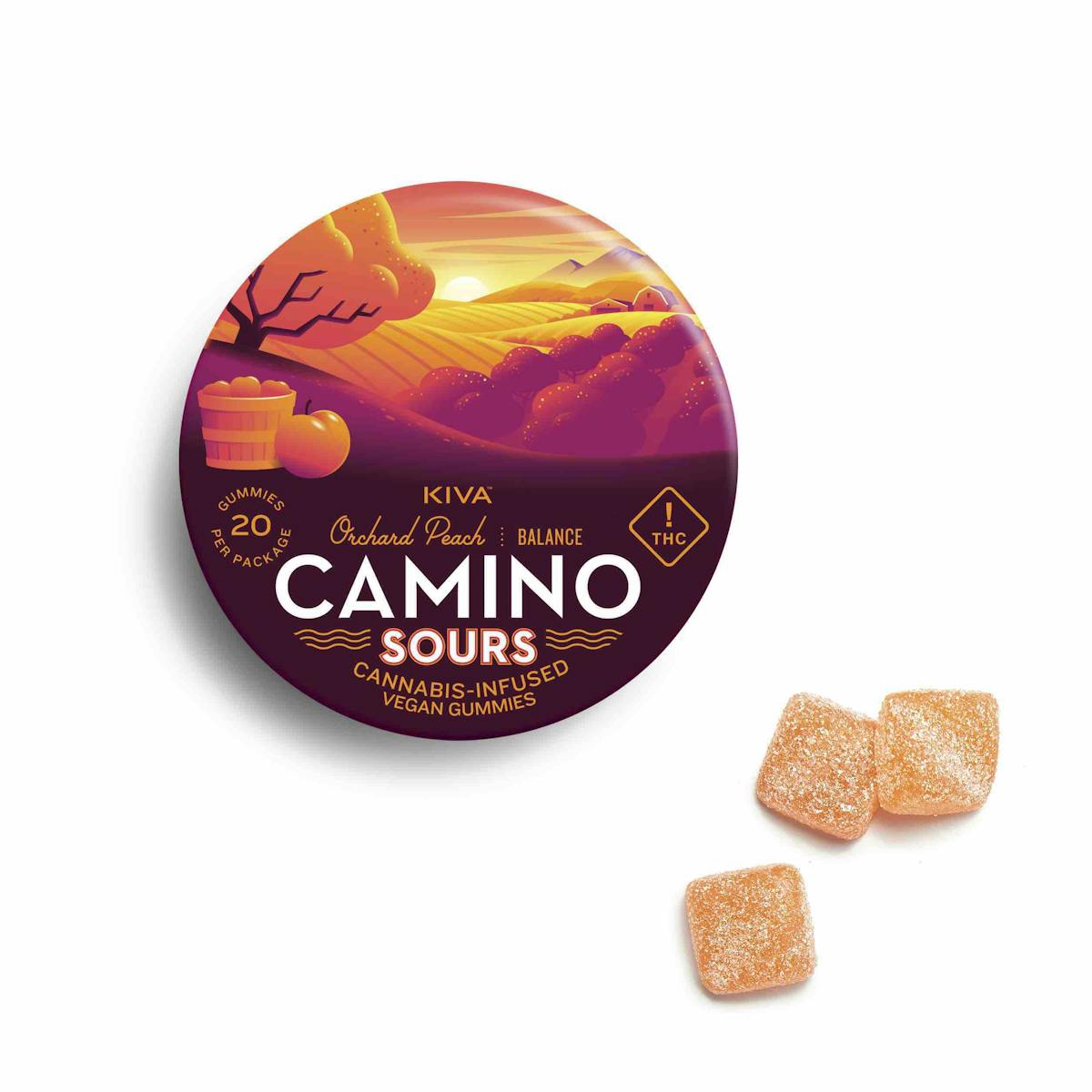 image of Camino Sours 1:1 Orchard Peach Gummies
