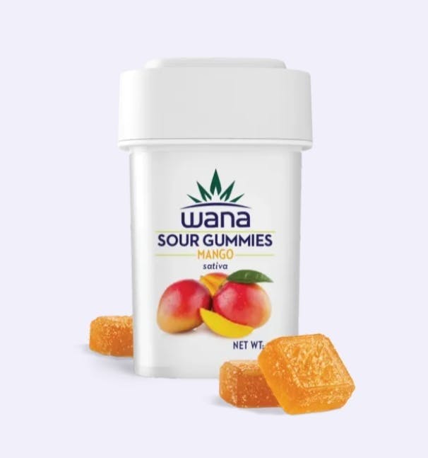 Organic Sour Mango Gummies 100mg 10pk