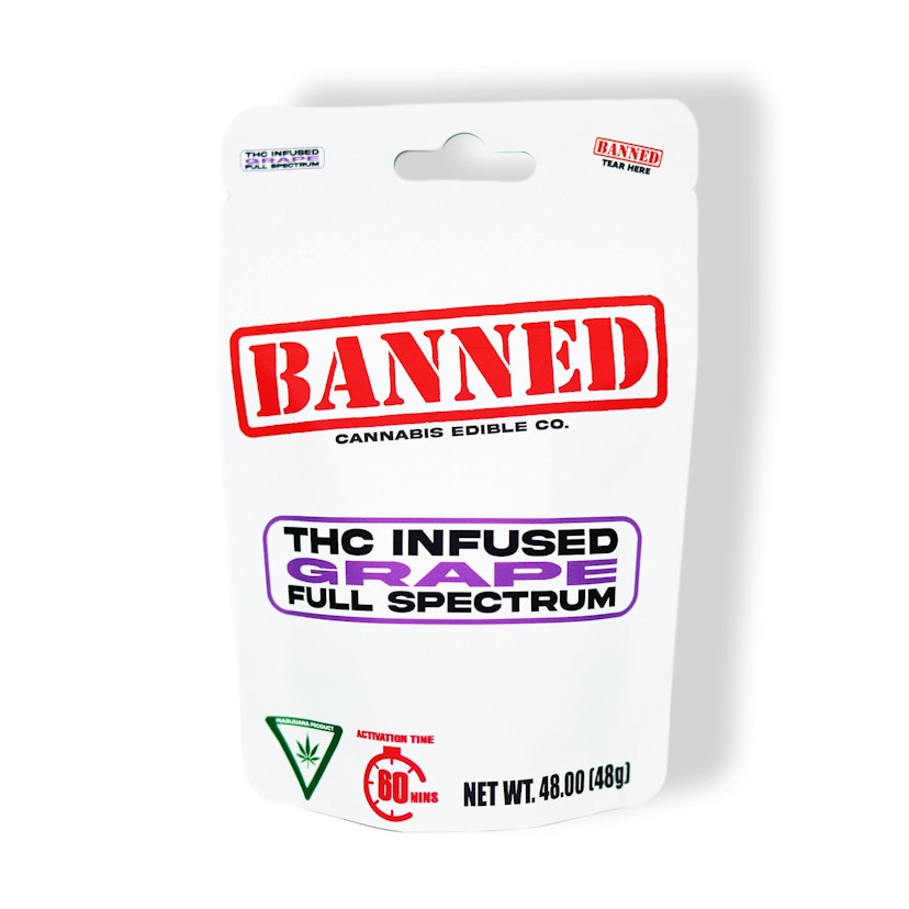 Banned - Grape 200mg Gummies