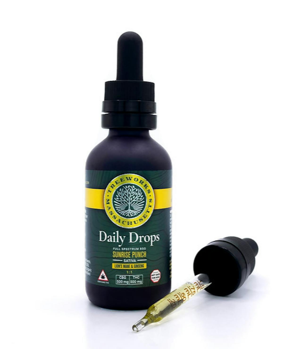 Photo of Treeworks 1:1 Daily Drops 50ml Tincture (THC:CBG) – Sunrise Punch