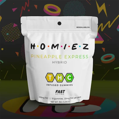 Homiez - 200mg Gummies - Pineapple Express