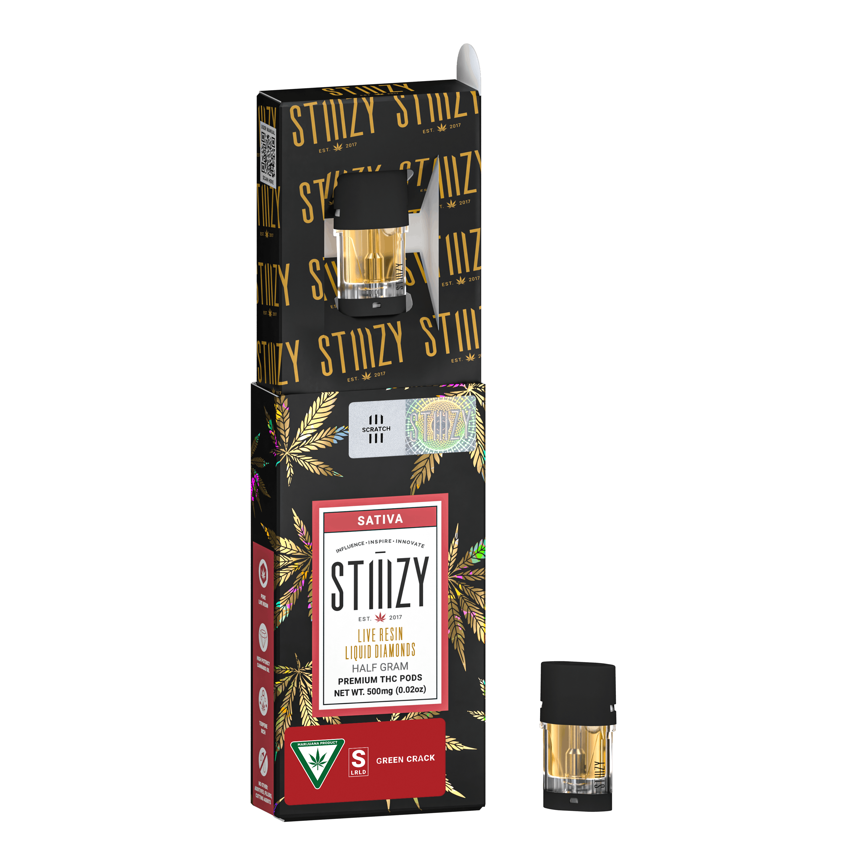 Green Crack Live Resin Liquid Diamonds Pod | 0.5g