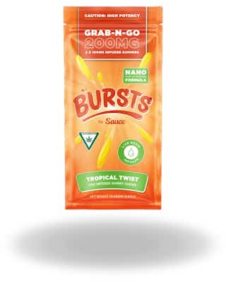 Product: Sauce | Bursts Tropical Twist Live Resin Gummies 2pk | 200mg