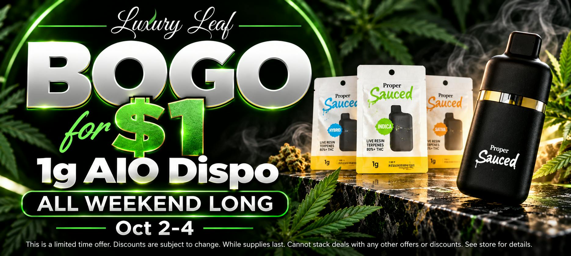 Luxury Leaf Proper BOGO