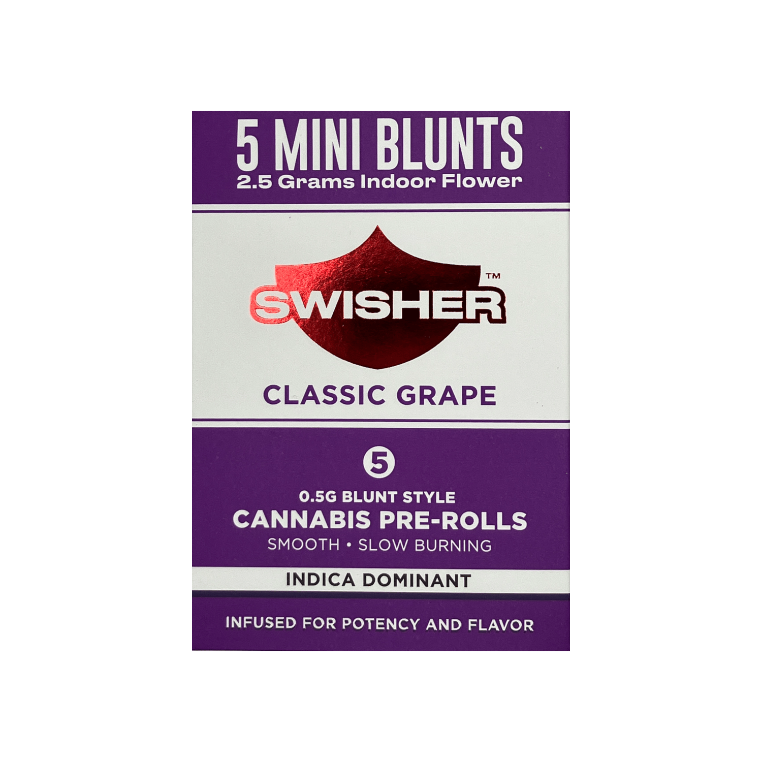 Product: Swisher | Infused Mini Blunt 5-Pack - 2.5g - Classic Grape