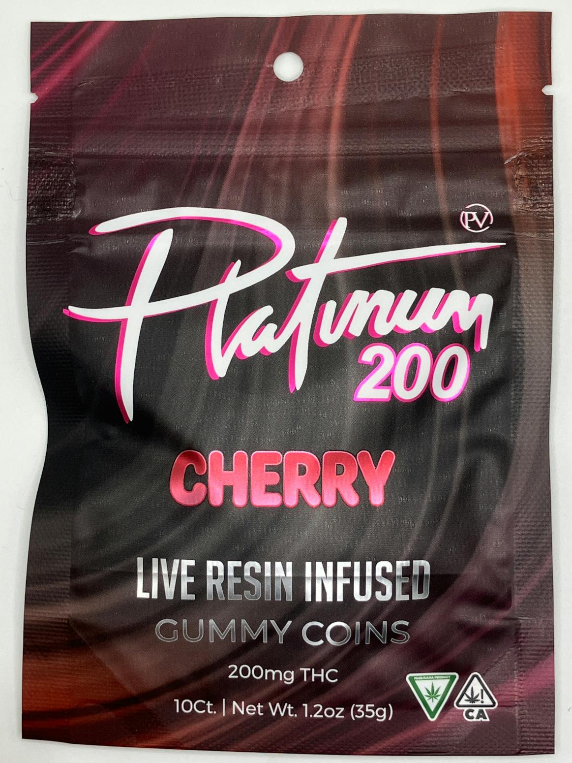 Platinum Vape | Live Resin Gummies - 200mg - Cherry (Hybrid)