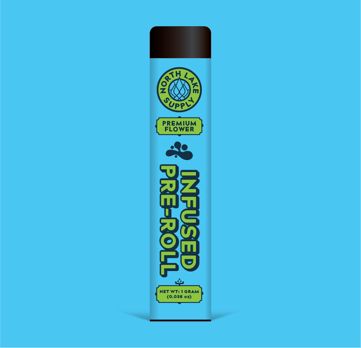 Photo of North Lake Supply l Breath Mint Rosin-Infused Pre Roll l 1pk l 1g