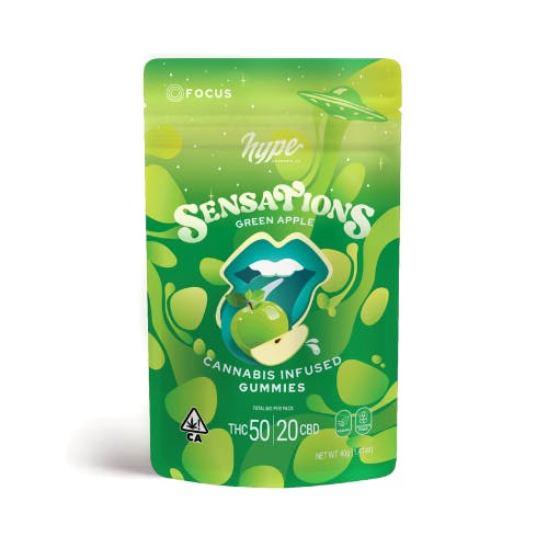 GREEN APPLE GUMMIES (5:2 THC/CBD) (FOCUS)