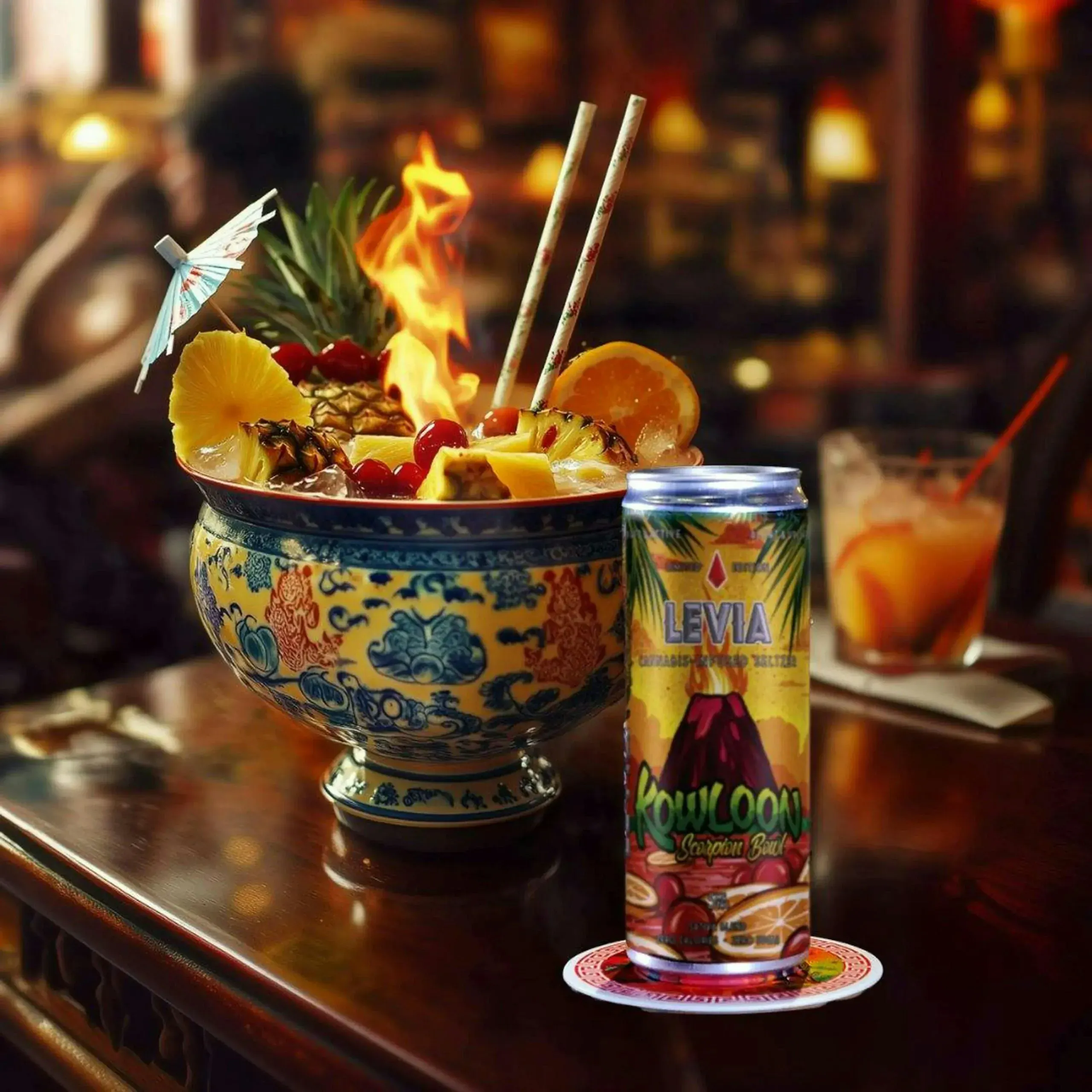 KOWLOON SCORPION BOWL ACHIEVE Sugar-Free Cannabis Seltzer at Solar
