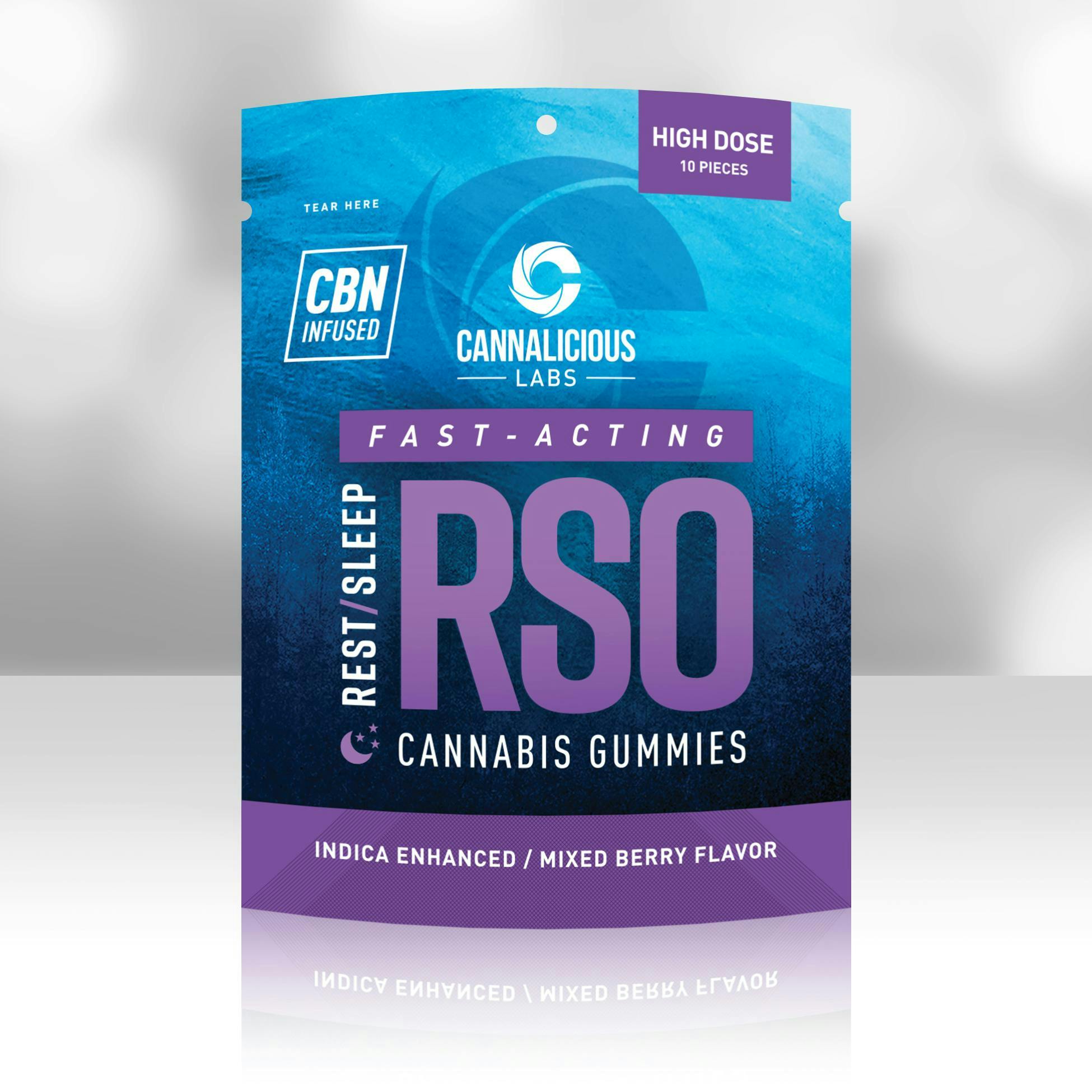 Cannalicious - 200mg RSO Rest Gummies - Mixed Berry