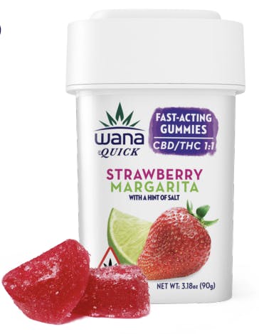 Photo of 1:1 Strawberry Margarita Fast-Acting Gummies 20-pack