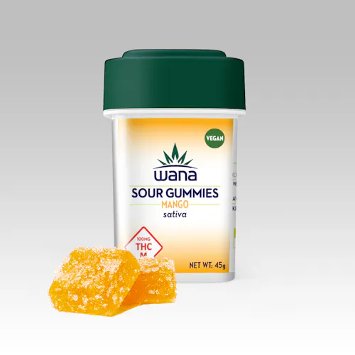 Wana | Mango Sativa Gummies | 100mg (10pk)-active