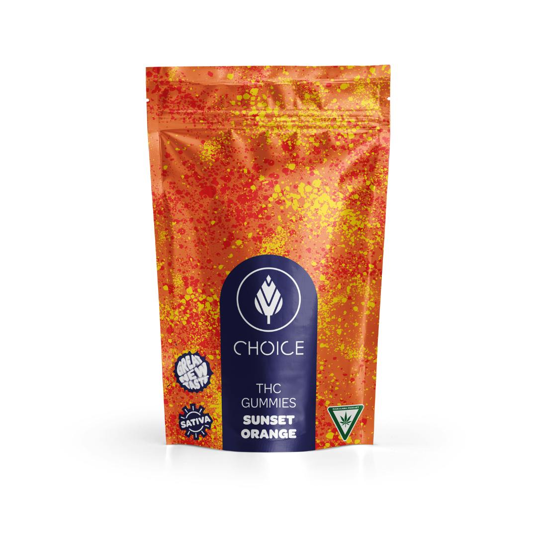 Choice | Sunset Orange | Gummies | 100mg | Sativa