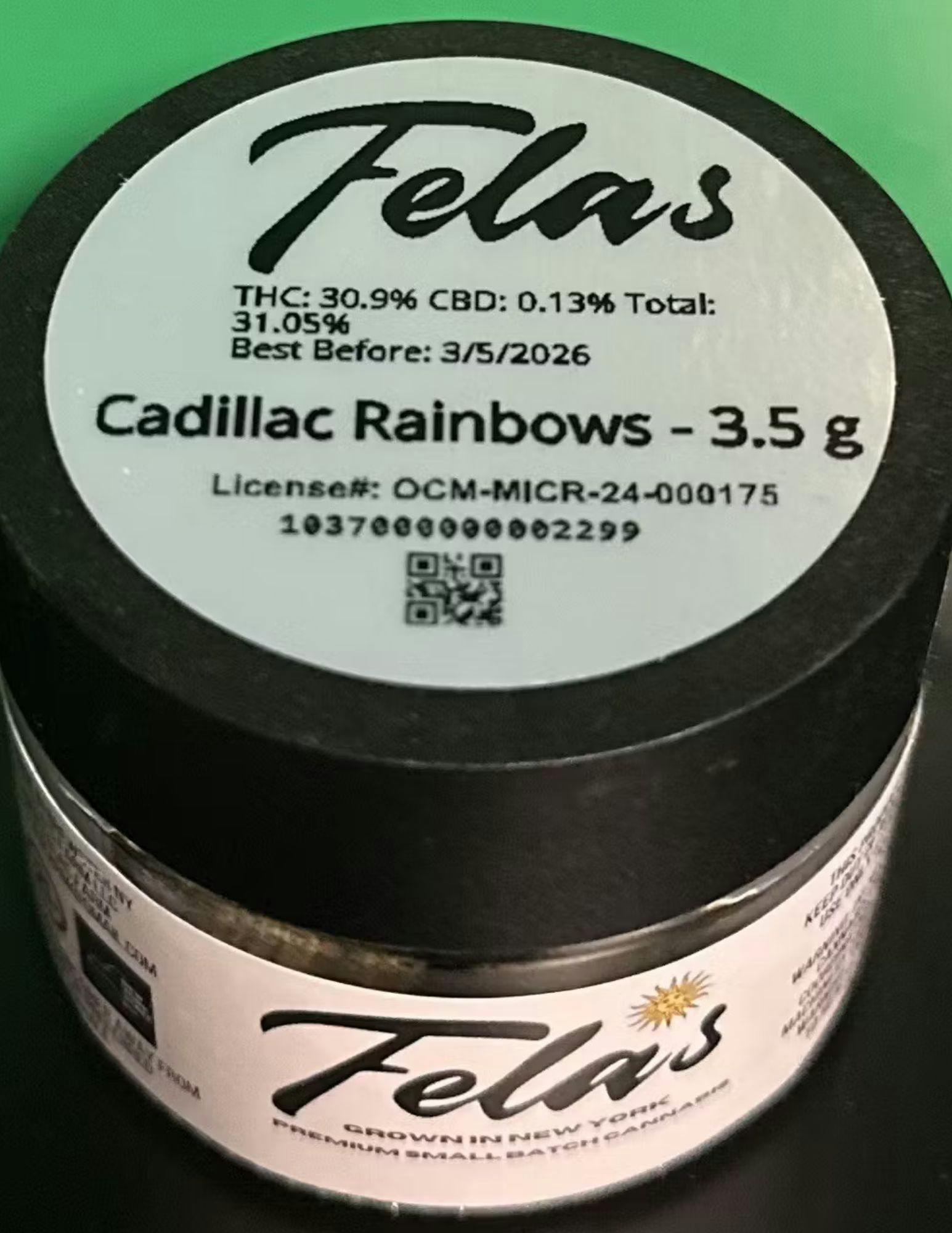 Fela's Fela"s | Flower Jar 3.5 | Cadillac Rainbow