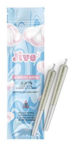Blueberry Muffin | 2 Pack | .5 Infused Pre rolls | Indica Dominant | Jive