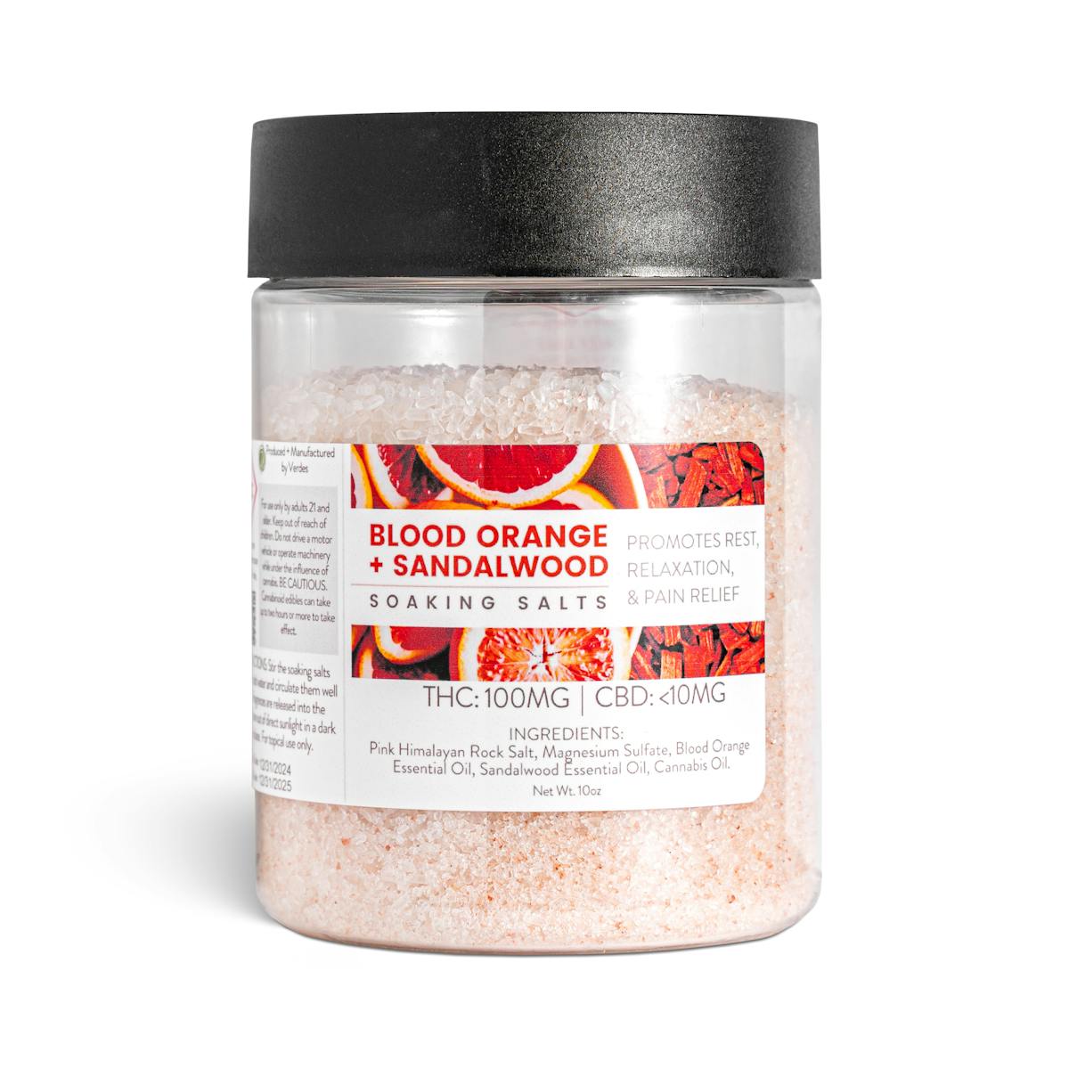 Photo of Blood Orange Sandalwood Soaking Salts 10oz – 100mg