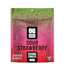 Dixie - 200mg Gummies - Sour Strawberry (I)