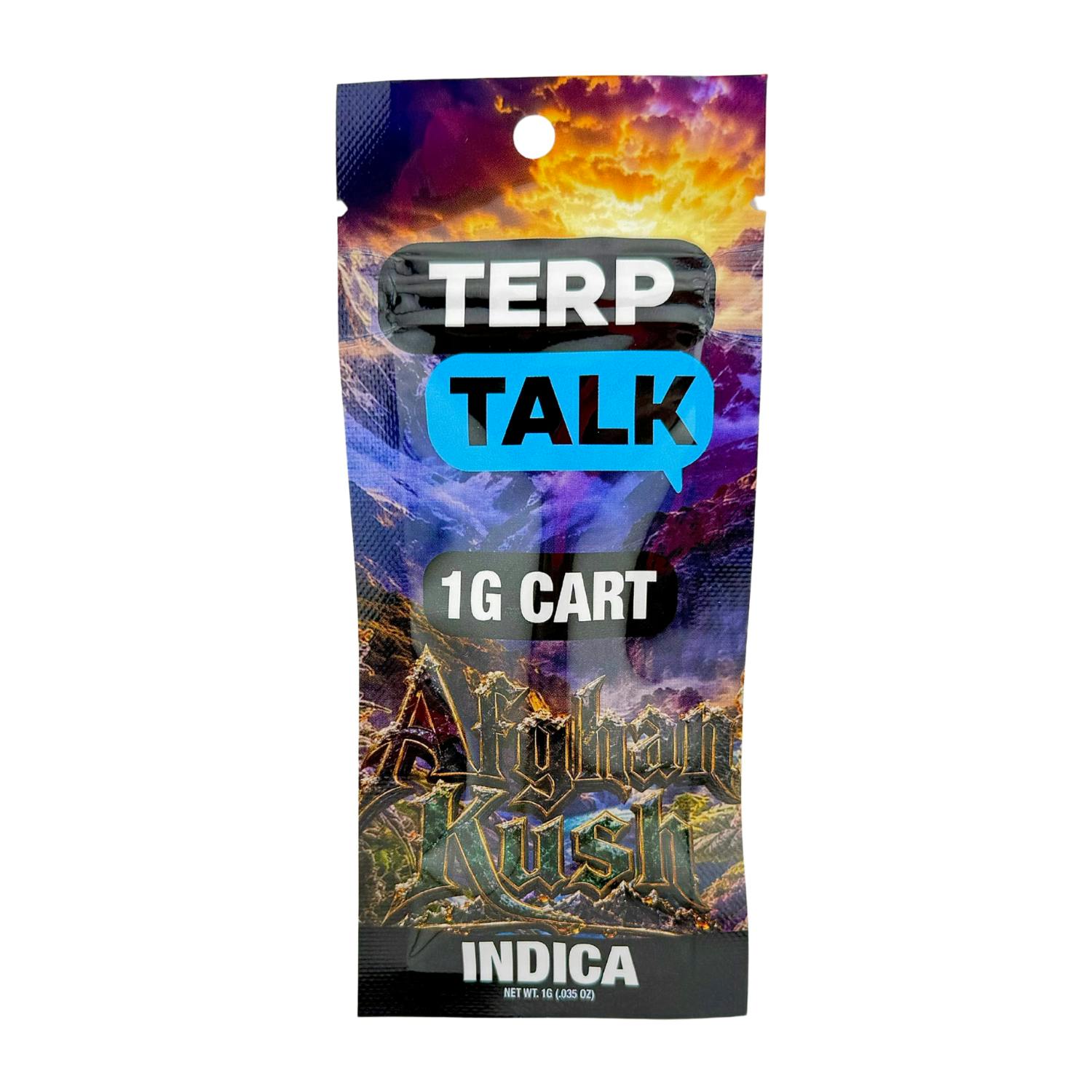 Terp Talk - 510 Vape Cartridge - (1g) - Indica - **AFGHAN KUSH** (10/$40)