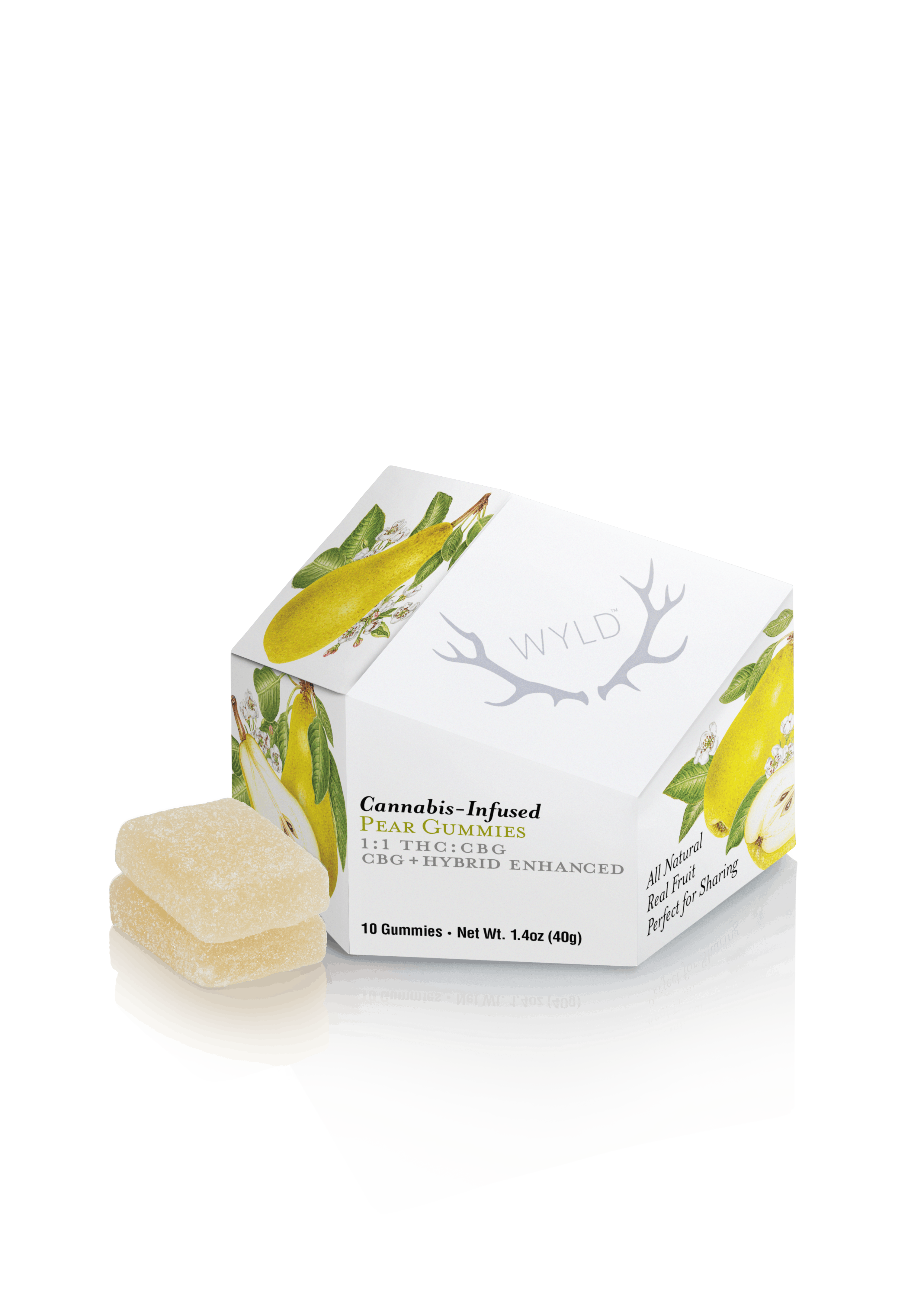 Wyld | 100mg THC / 100mg CBG Gummy | Pear (Hybrid)